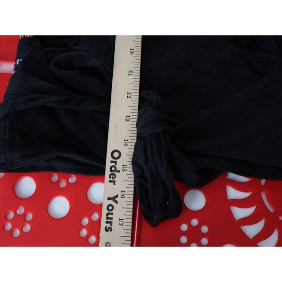 Free People Goa Embroidered Crop Top Black Size XS Tie Back Boho Halter Beaded - Picture 11 of 12